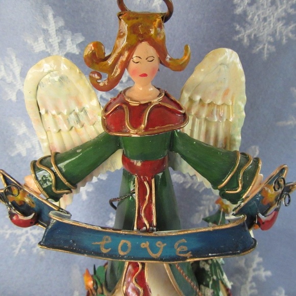 Musical Christmas angel music box  "Hark the Herald Angels" - Picture 3 of 6